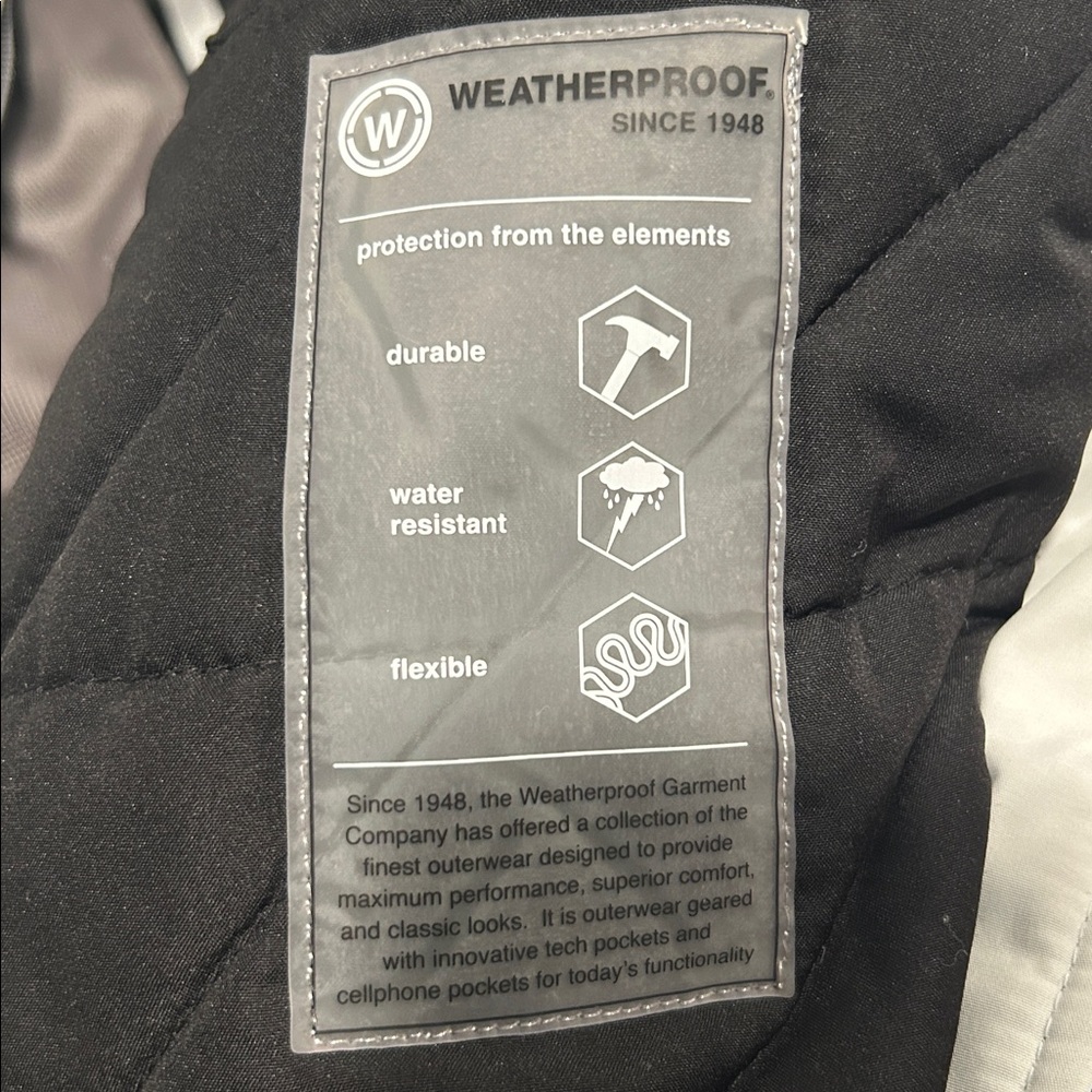 Weatherproof 2 Zipper Jacket XL - Picture 9 of 9
